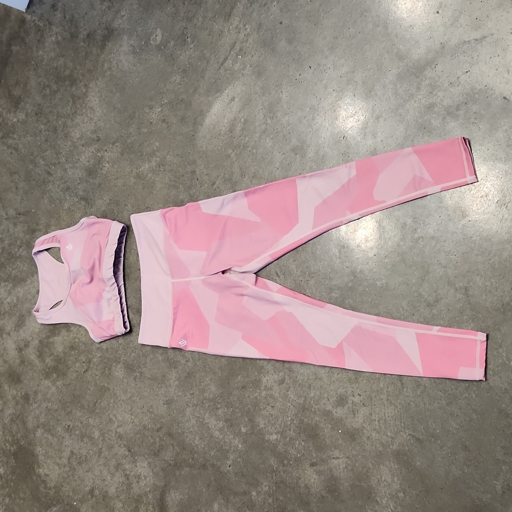Pink Camo Workout Set